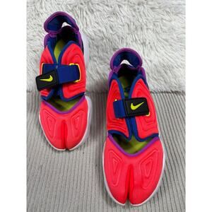 Nike Aqua Rift Shoes Womens Size 7.5 Pink Blue Neon Split Toe Strap Sneaker